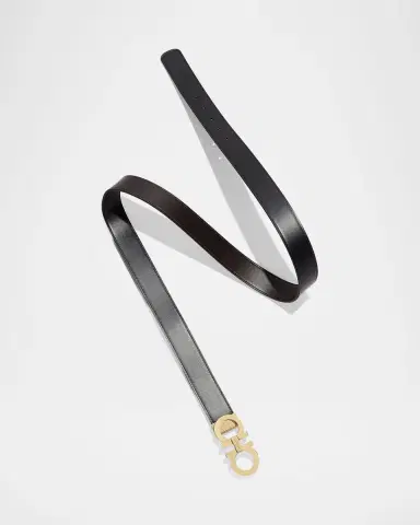 Ferragamo Men's Reversible Double-Gancini Leather Belt | Thumbnail 5 Ferragamo Men's Reversible Double-Gancini Leather Belt | Thumbnail 5