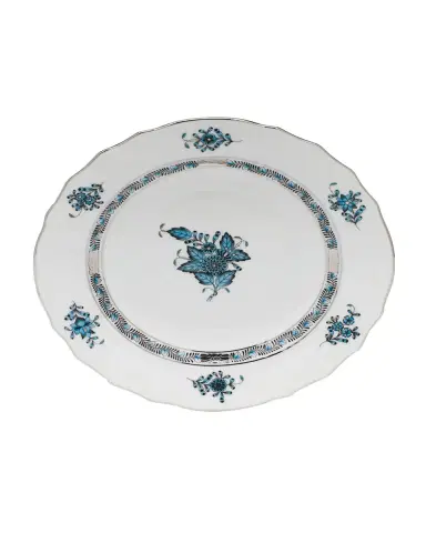 Herend Chinese Bouquet Turquoise & Platinum Salad Plate | Thumbnail 2
