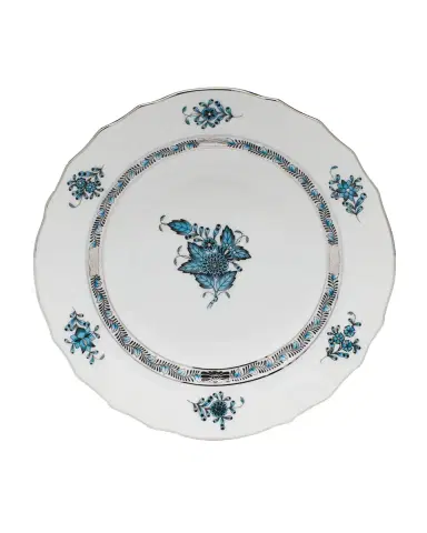 Herend Chinese Bouquet Turquoise & Platinum Salad Plate | Thumbnail 1