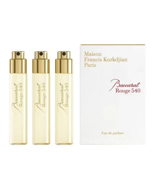 Maison Francis Kurkdjian Baccarat Rouge 540 Eau de Parfum Travel Spray Refills, 3 x 0.37 oz.