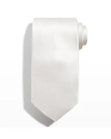 Stefano Ricci Solid Silk Satin Tie | Thumbnail 3