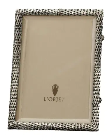 L 'Objet Scales Platinum-Plated Picture Frame | Thumbnail 1