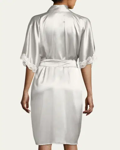 Christine Lingerie Bijoux Short Silk Robe | Thumbnail 10