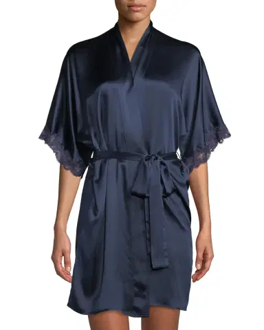 Christine Lingerie Bijoux Short Silk Robe | Thumbnail 1
