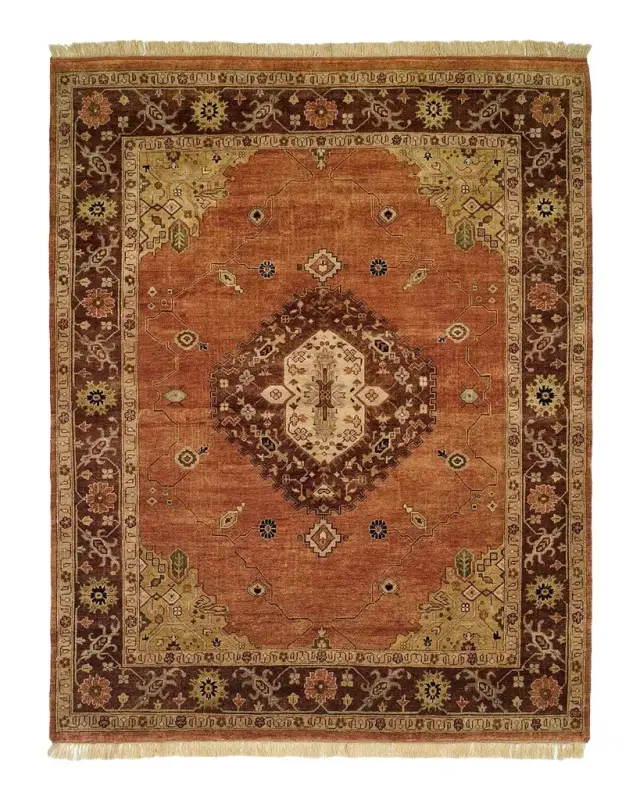 Haven & Loom Medallion Hand-Knotted Rug 10 ' x 14 '