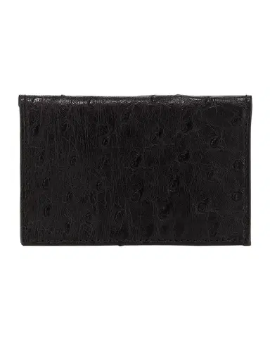 Abas Ostrich Bi-Fold Card Case | Thumbnail 1