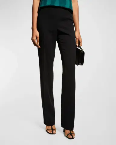 Akris Carol Classic Flat-Front Pants | Thumbnail 3 Akris Carol Classic Flat-Front Pants | Thumbnail 3