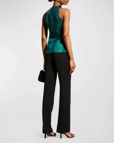 Akris Carol Classic Flat-Front Pants | Thumbnail 5 Akris Carol Classic Flat-Front Pants | Thumbnail 5