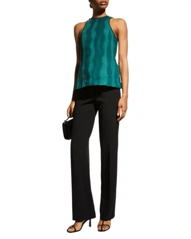 Akris Carol Classic Flat-Front Pants | Thumbnail 1 Akris Carol Classic Flat-Front Pants | Thumbnail 1