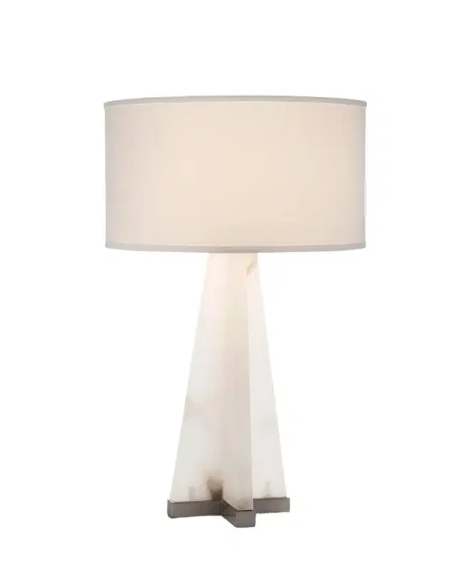 Sculptural Alabaster Table Lamp