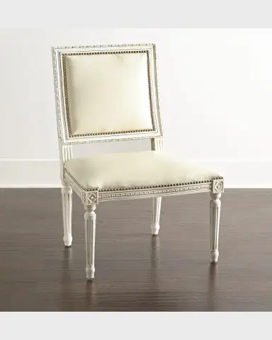 Massoud Ingram Leather Dining Chair | Thumbnail 2