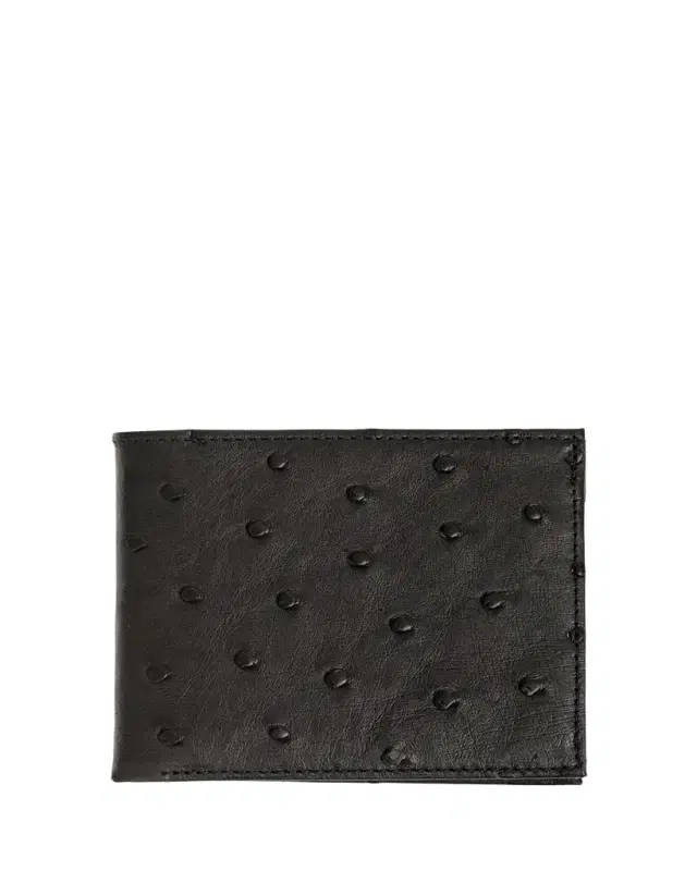 Abas Ostrich Bi-Fold Wallet