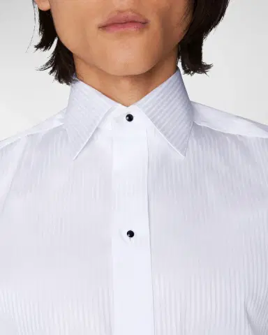 Eton Contemporary-Fit Tonal Satin Striped Formal Shirt | Thumbnail 2