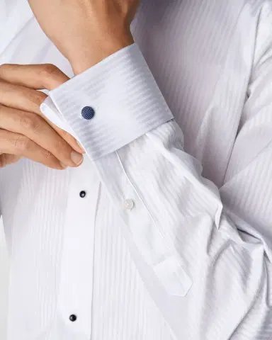 Eton Contemporary-Fit Tonal Satin Striped Formal Shirt | Thumbnail 4