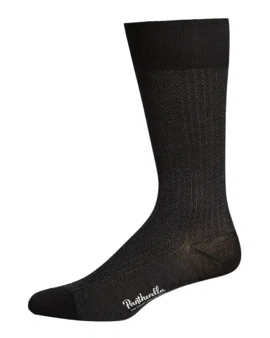 Pantherella Men's Fabian Chevron Pattern Egyptian Cotton Socks | Thumbnail 1 Pantherella Men's Fabian Chevron Pattern Egyptian Cotton Socks | Thumbnail 1