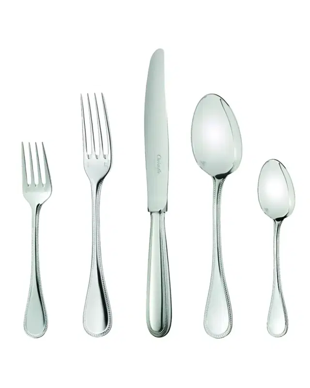Christofle Perles 2 Salad Fork