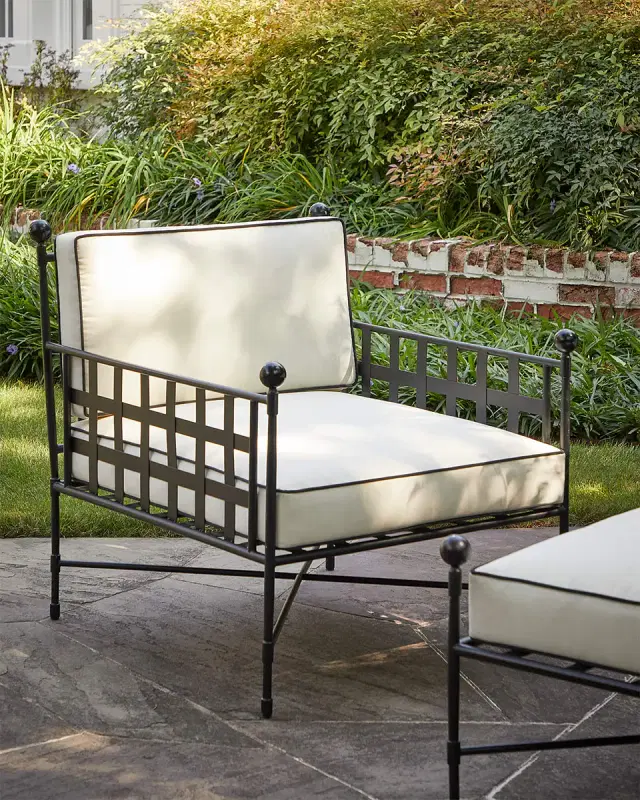 Avery Neoclassical Outdoor Lounge Chair Avery Neoclassical Outdoor Lounge Chair