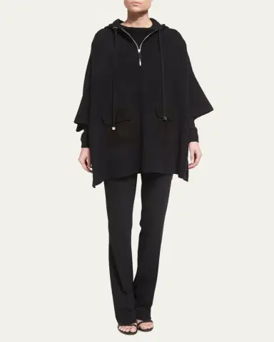 Ralph Lauren Collection Alandra Side-Zip Stretch-Wool Pants, Black | Thumbnail 8 Ralph Lauren Collection Alandra Side-Zip Stretch-Wool Pants, Black | Thumbnail 8