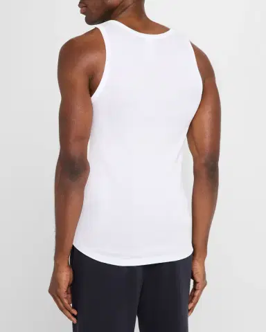 Hanro Cotton Pure Tank Top, White | Thumbnail 2