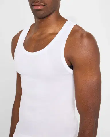 Hanro Cotton Pure Tank Top, White | Thumbnail 4