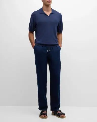 Vilebrequin Pacha Drawstring Linen Pants | Thumbnail 2 Vilebrequin Pacha Drawstring Linen Pants | Thumbnail 2