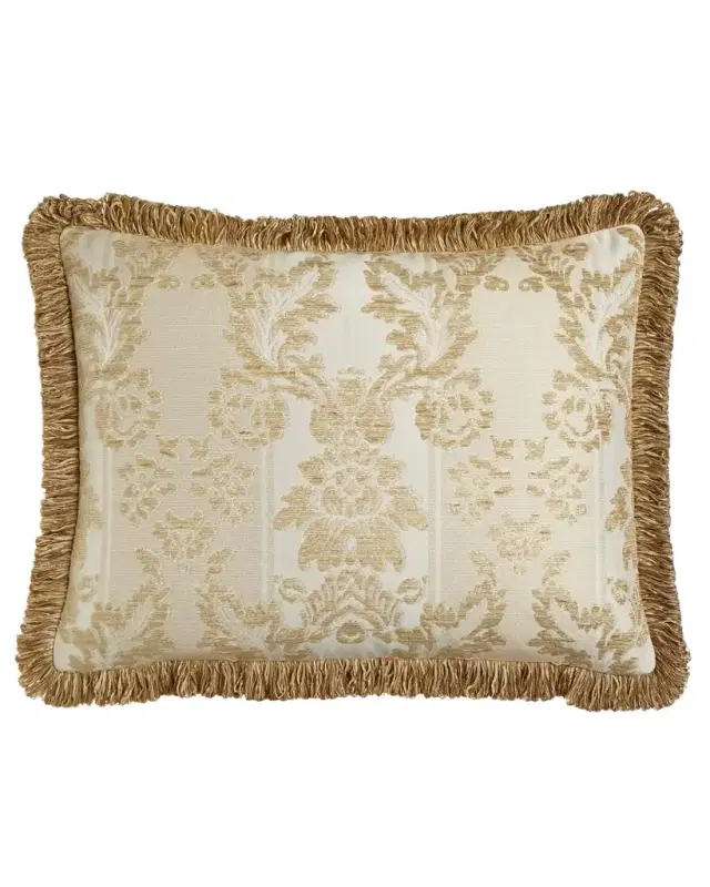 Antoinette Standard Chenille Sham with Loop Fringe