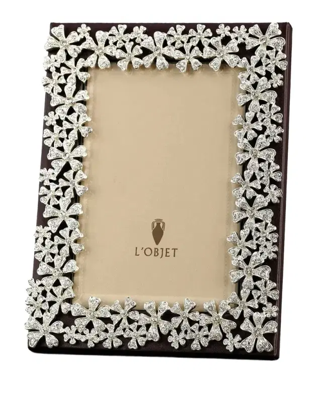 L 'Objet Garland Swarovski® Crystal Picture Frame, 8x10"