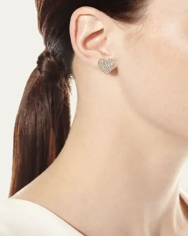 Sydney Evan Anniversary Diamond Single Heart Stud Earring | Thumbnail 2 Sydney Evan Anniversary Diamond Single Heart Stud Earring | Thumbnail 2