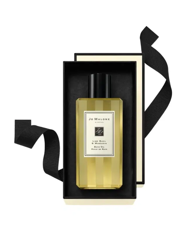 8.5 oz. Lime Basil & Mandarin Bath Oil