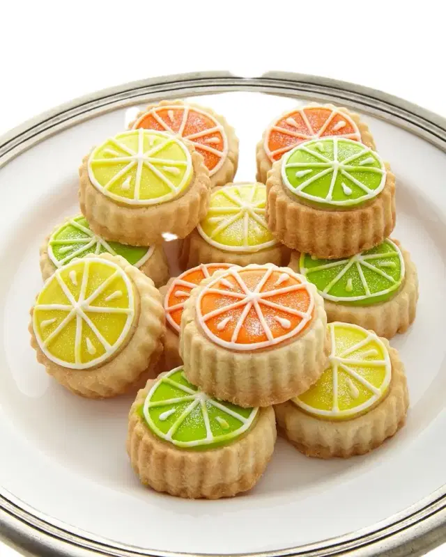 Le Gourmet Baking Citrus-Glaze Shortbread Cookies