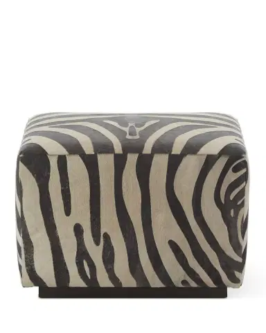 Massoud Morano Hair On Hide Ottoman | Thumbnail 2
