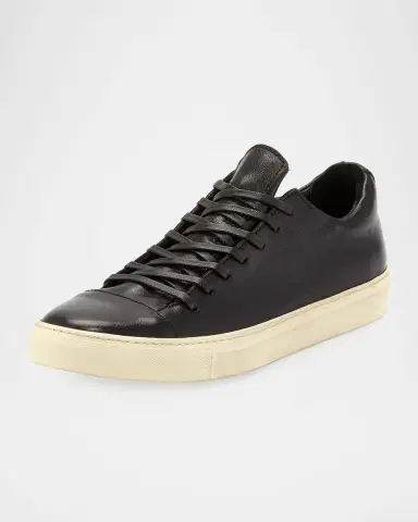 JOHN VARVATOS Men's Reed Leather Low-Top Sneakers | Thumbnail 2 JOHN VARVATOS Men's Reed Leather Low-Top Sneakers | Thumbnail 2