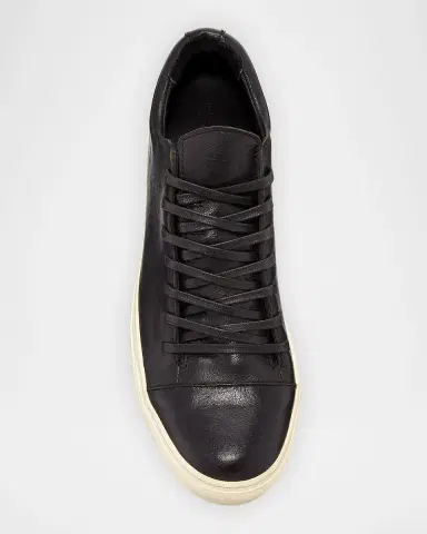 JOHN VARVATOS Men's Reed Leather Low-Top Sneakers | Thumbnail 3 JOHN VARVATOS Men's Reed Leather Low-Top Sneakers | Thumbnail 3