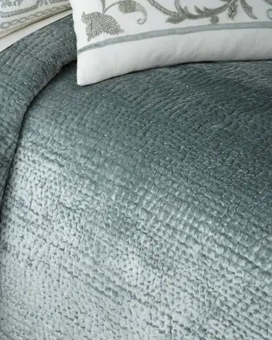Callisto Home Aleksi Pick-Stitch Coverlet, | Thumbnail 1
