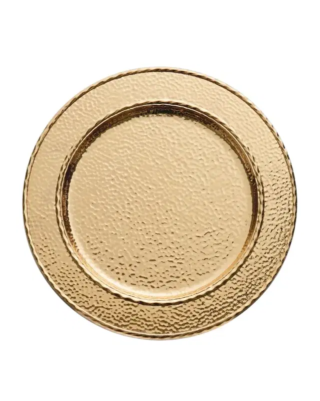 Michael Aram Hammertone Goldtone Charger