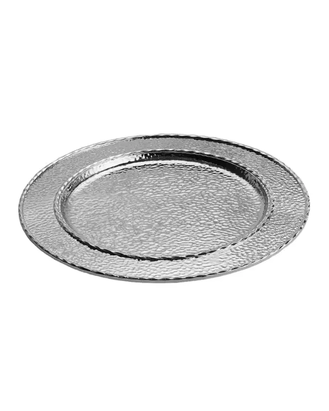 Michael Aram Hammertone Nickel-Plate Charger