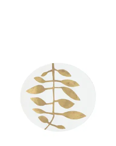 Haviland & Parlon Daphne White Gold-Leaf Buffet Plate | Thumbnail 1