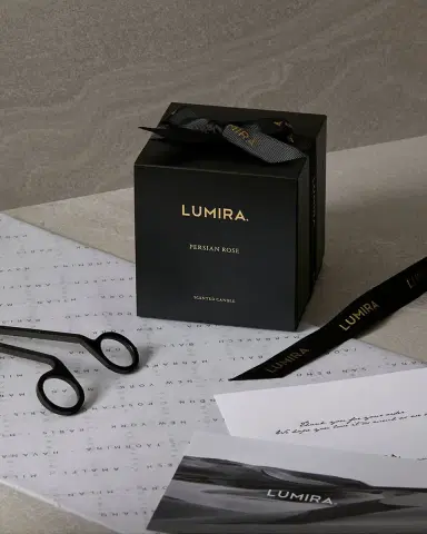 Lumira 10.6 oz. Persian Rose Scented Candle | Thumbnail 2 Lumira 10.6 oz. Persian Rose Scented Candle | Thumbnail 2