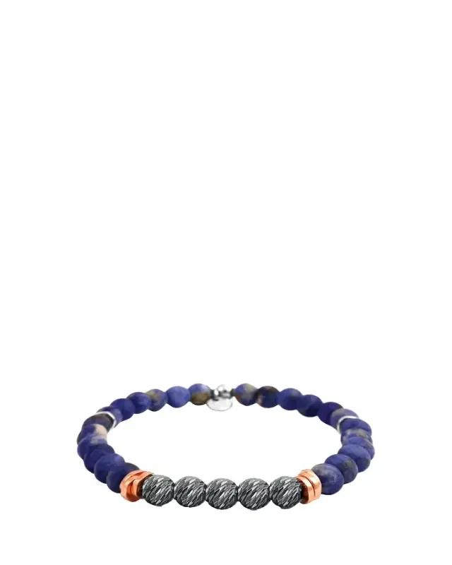 Men's Sodalite Bead Bracelet