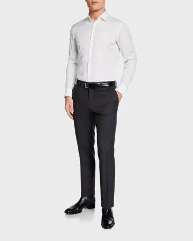BOSS Men's Genesis Slim-Fit Wool Trousers | Thumbnail 3