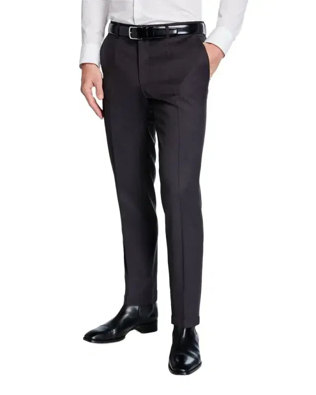 Men 's Genesis Slim-Fit Wool Trousers, Medium Gray