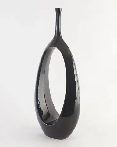 Global Views Large Open Oval Ring Vase | Thumbnail 2