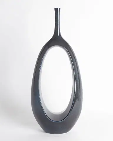 Global Views Large Open Oval Ring Vase | Thumbnail 3