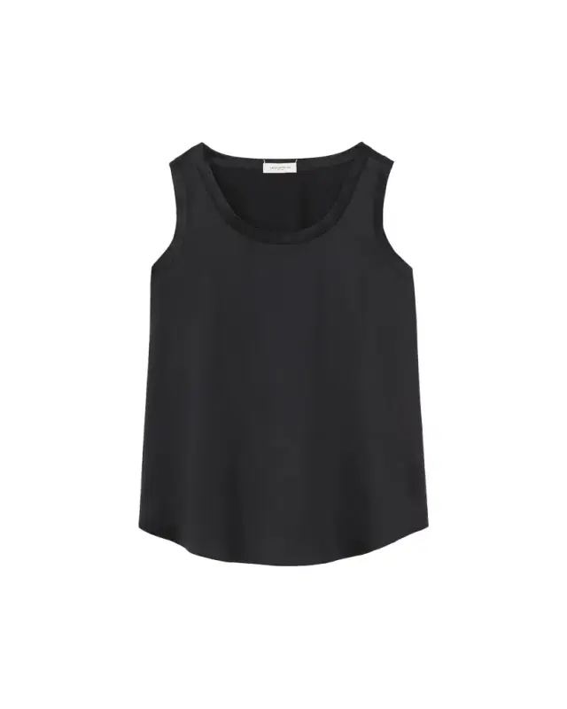 Lafayette 148 New York Perla Luxe Reversible Silk Charmeuse Shell