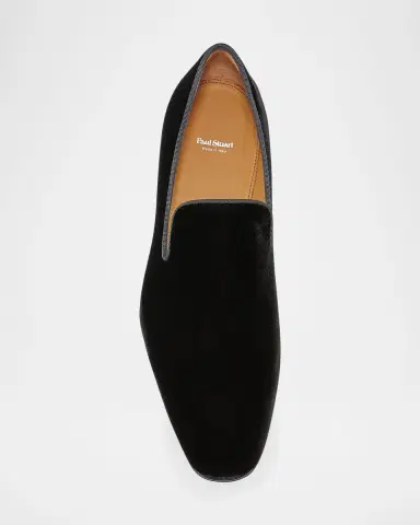 Paul Stuart Men's Harrier Velvet Venetian Loafers | Thumbnail 3 Paul Stuart Men's Harrier Velvet Venetian Loafers | Thumbnail 3