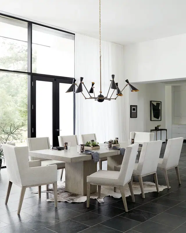 Linea Double Pedestal Dining Table