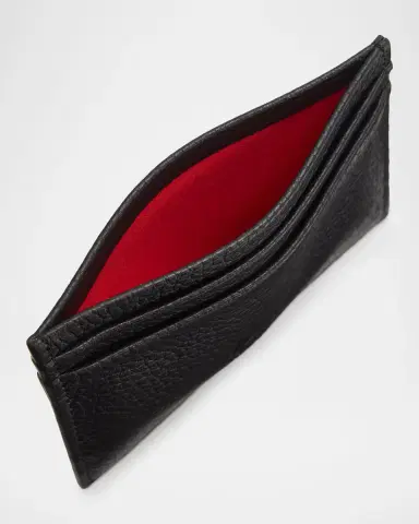 Christian Louboutin Men's Kios Spiked Leather Card Case | Thumbnail 3 Christian Louboutin Men's Kios Spiked Leather Card Case | Thumbnail 3