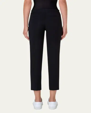 Akris punto Frankie Straight-Leg Cotton-Stretch Cropped Pants | Thumbnail 3