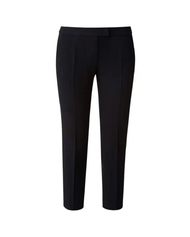 Frankie Straight-Leg Cotton-Stretch Cropped Pants
