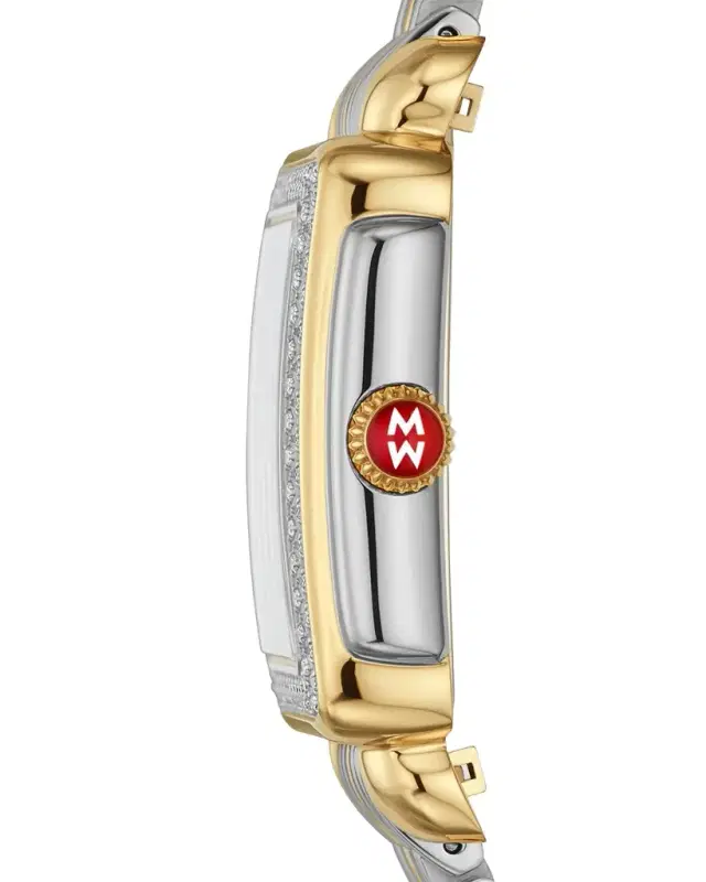 Michele Deco Madison Mid Two-Tone Diamond Watch